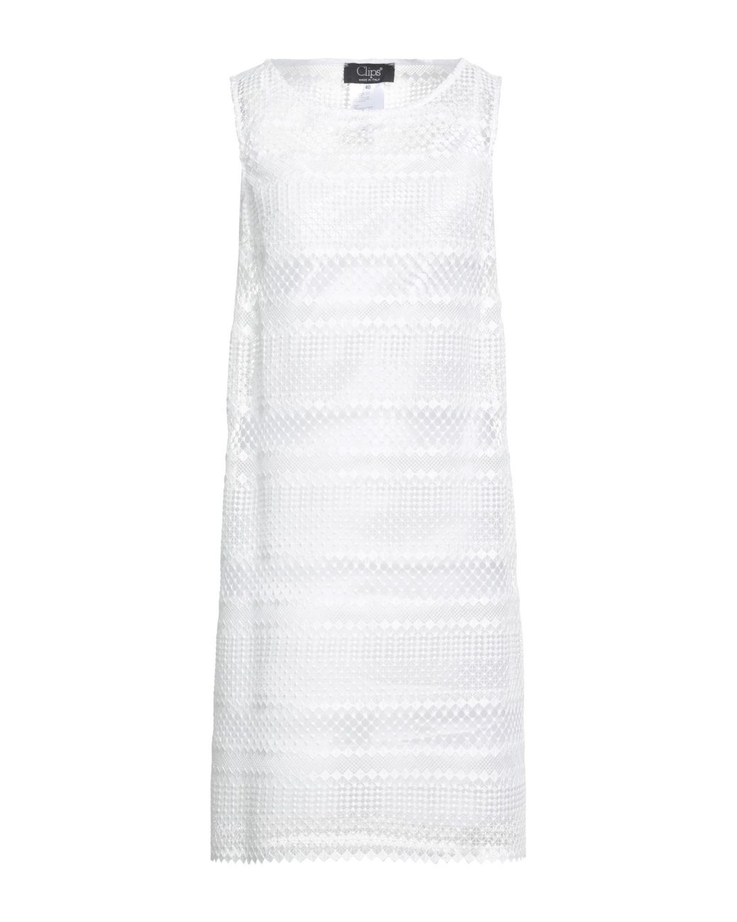 Robe Courte Clips en coloris White
