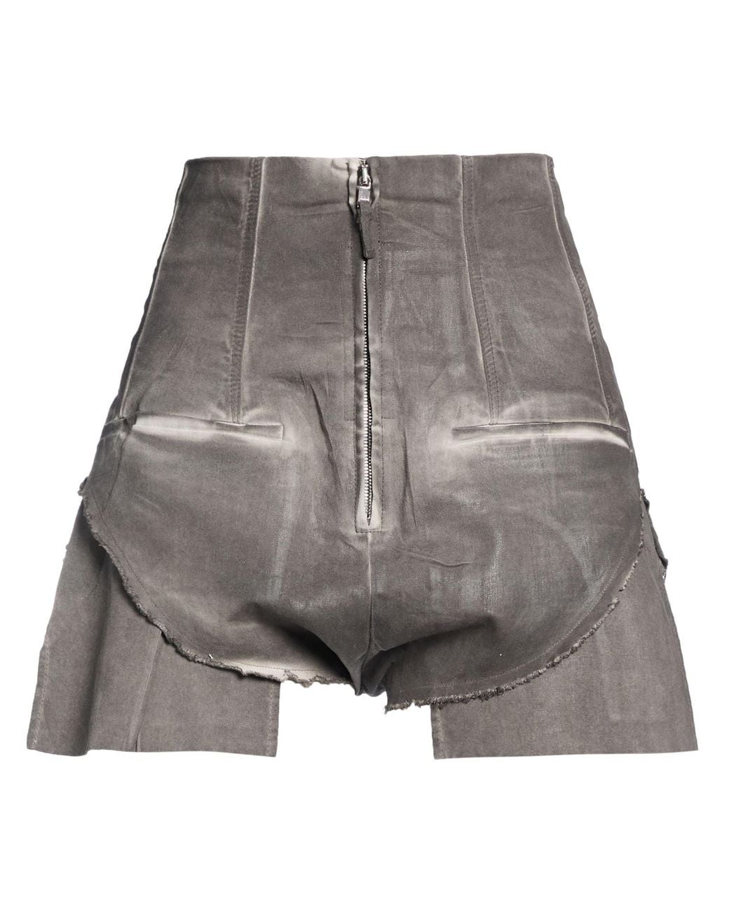 Rick Owens Gray Shorts & Bermuda Shorts