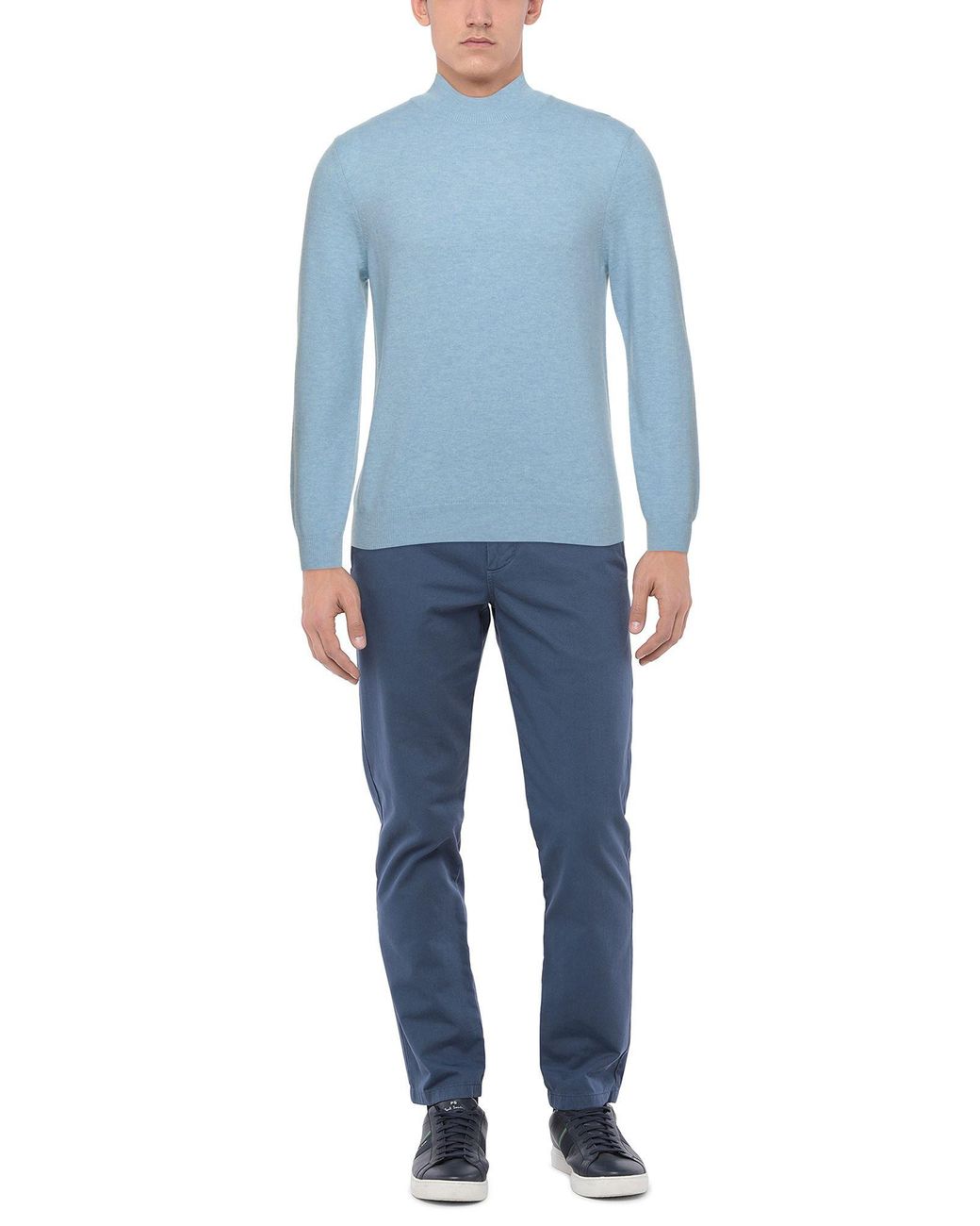 Malo Blue Turtleneck for men