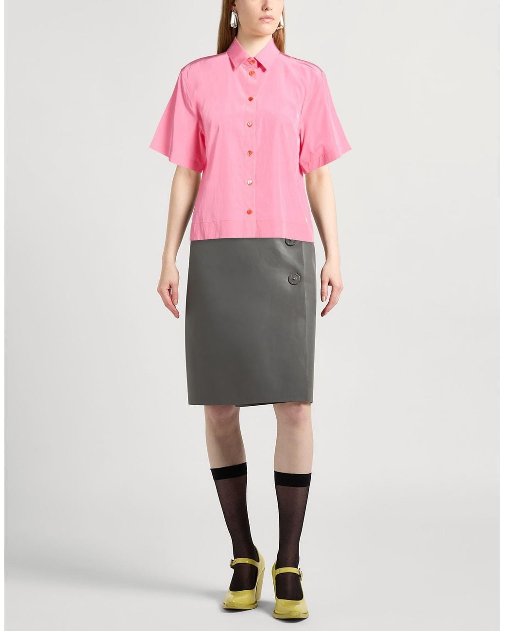 Dolce & Gabbana Pink Shirt Viscose, Cotton