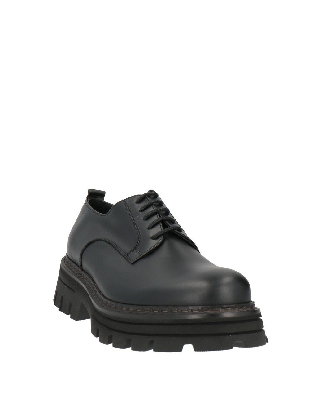 JP/DAVID Black Lace-Up Shoes for men