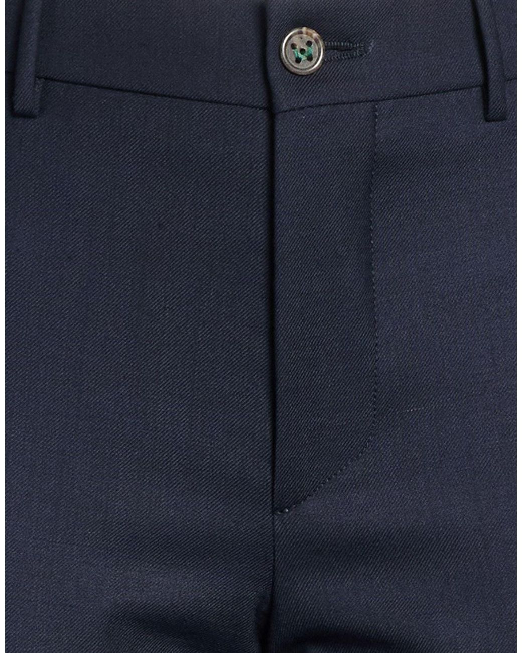 Berwich Blue Pants Polyester, Virgin Wool, Elastane