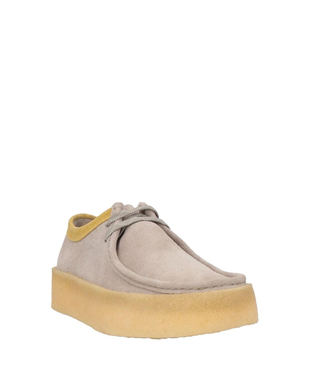 Clarks White Light Lace-Up Shoes Leather for men