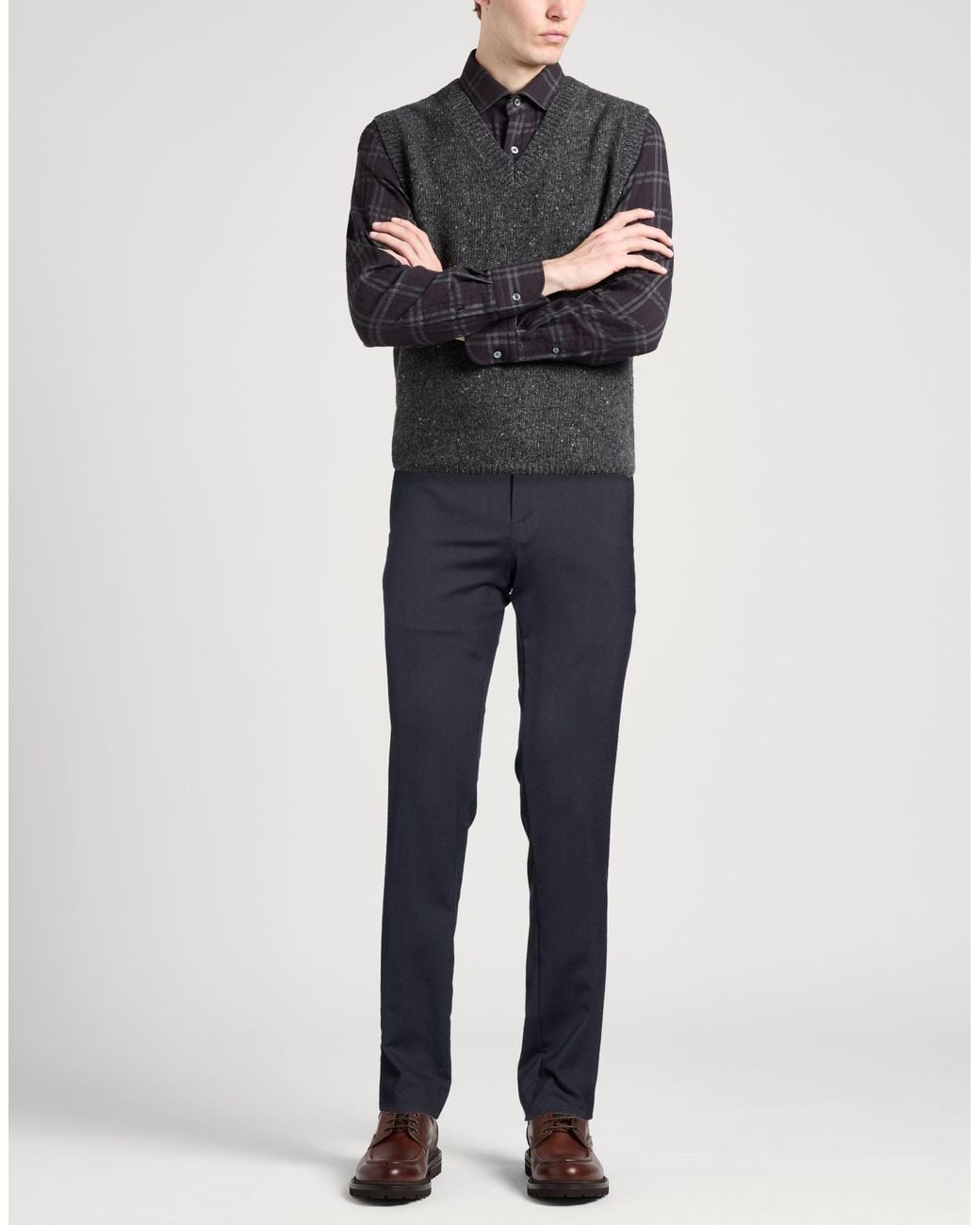 PT Torino Blue Midnight Pants Virgin Wool, Polyester, Elastane for men