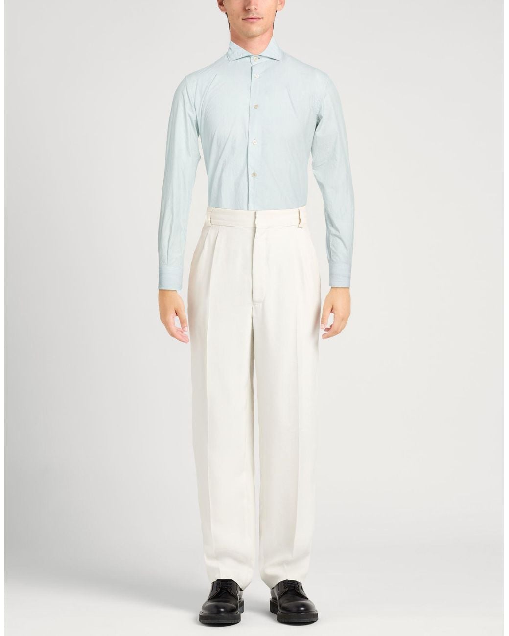 Eleventy Blue Shirt Cotton for men