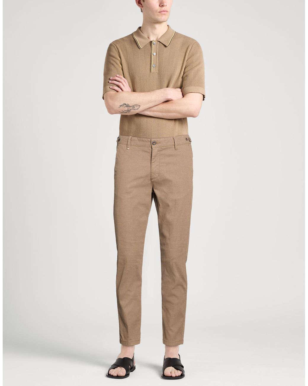 Berna Natural Pants Cotton, Polyester, Elastane for men