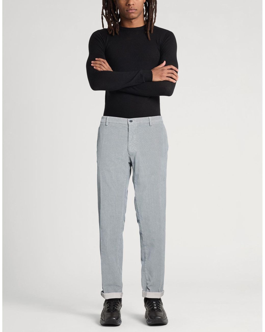 Mason's Gray Pants Cotton, Elastane for men