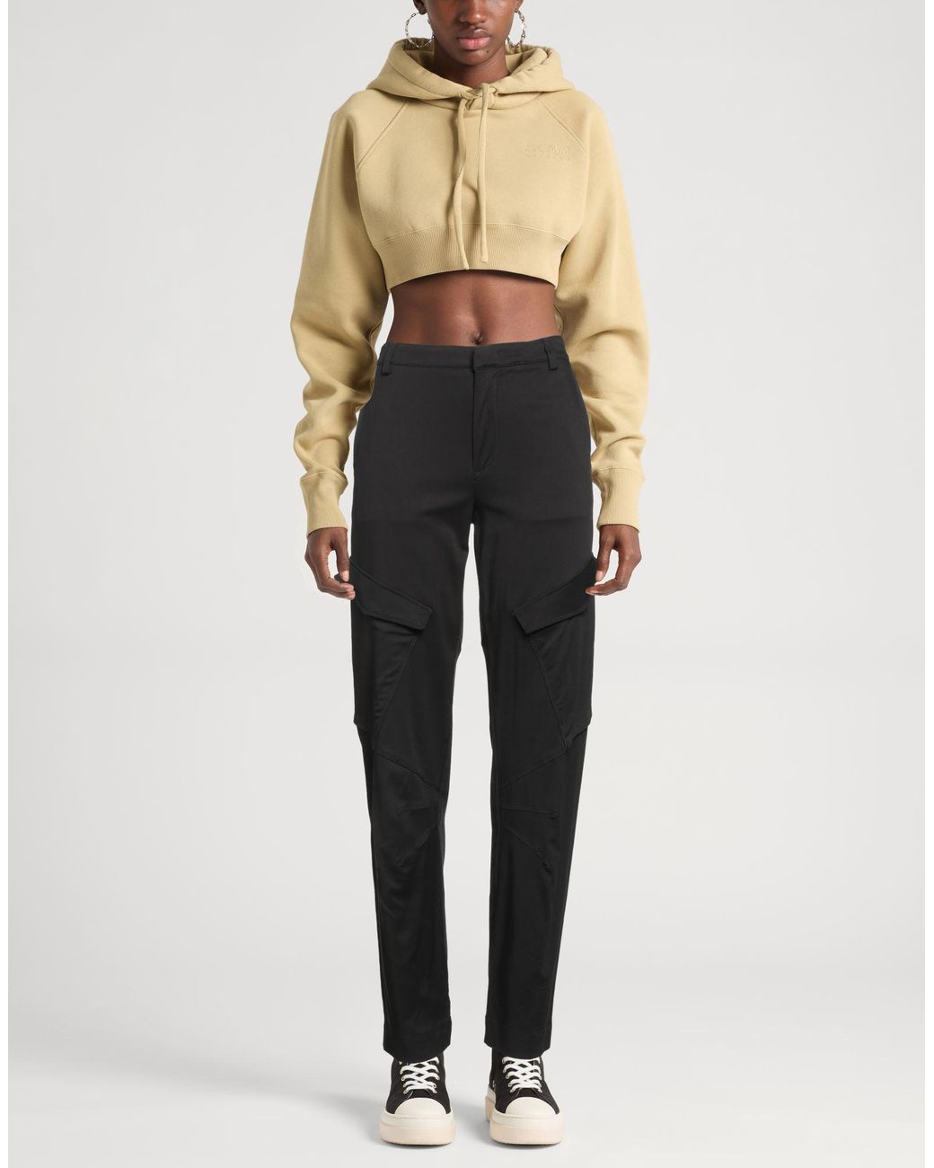 Dondup Black Pants Cotton, Viscose, Elastane