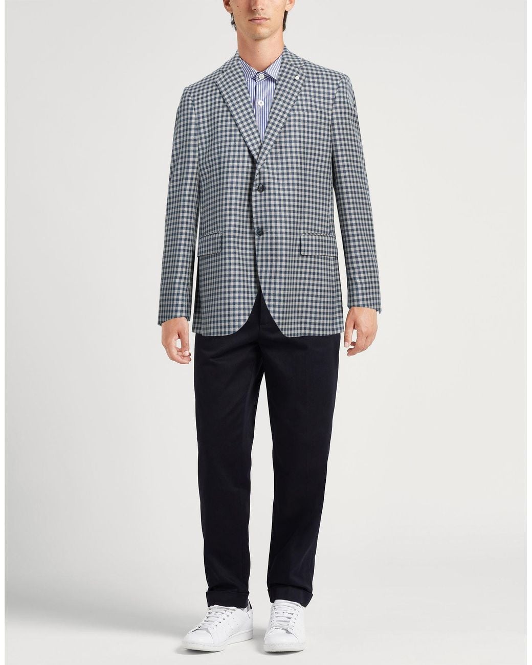 Luigi Bianchi Blue Blazer for men
