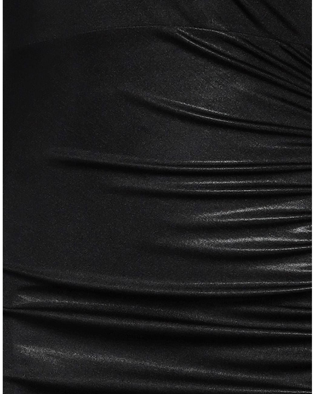 Patrizia Pepe Black Mini Dress Polyester, Elastane