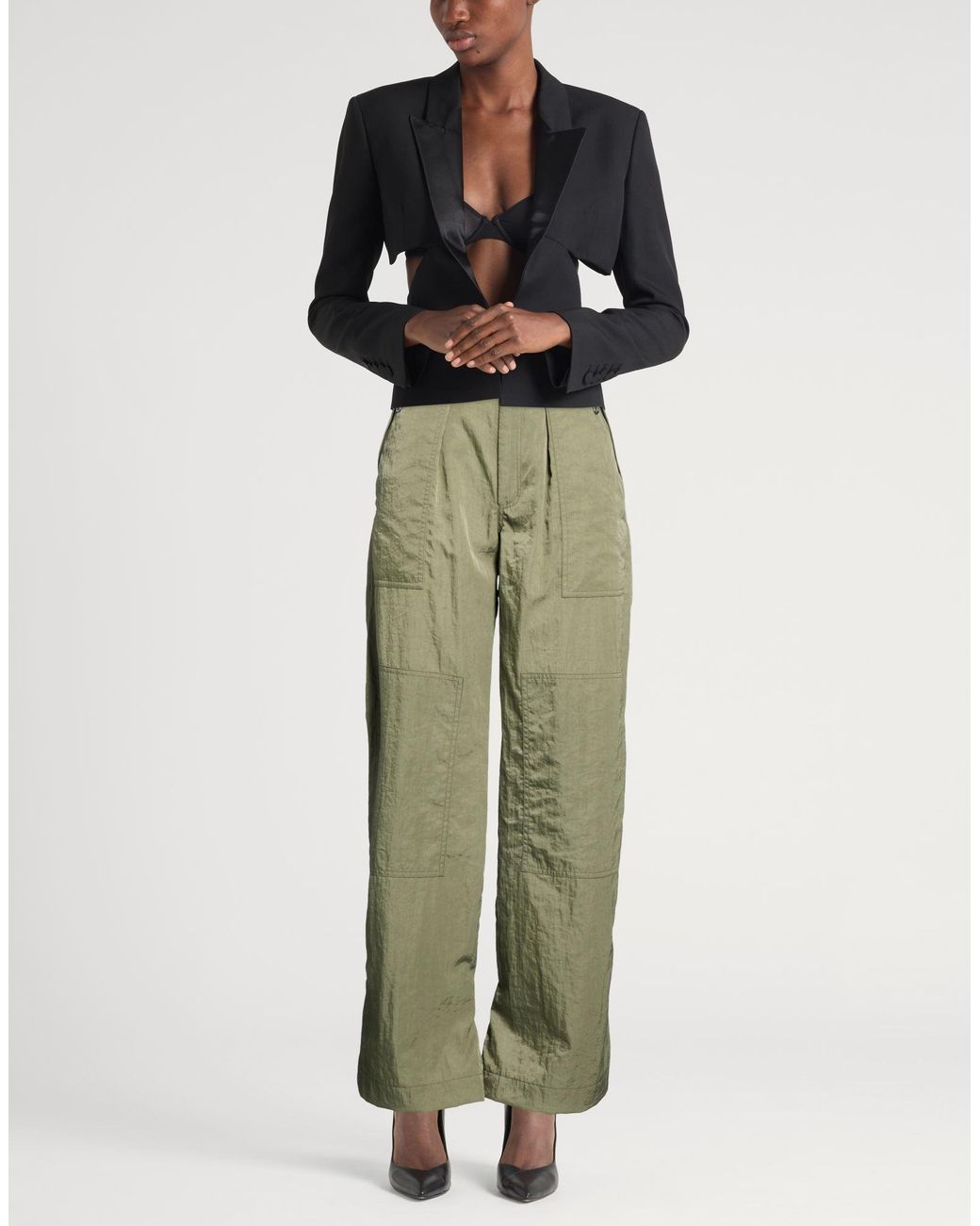Rabanne Green Pants Polyamide