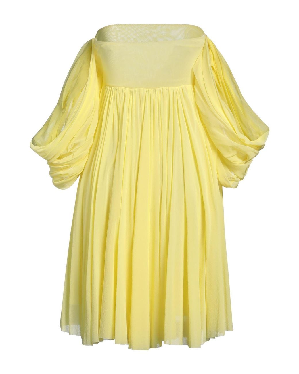 Philosophy Di Lorenzo Serafini Yellow Mini Dress Polyamide