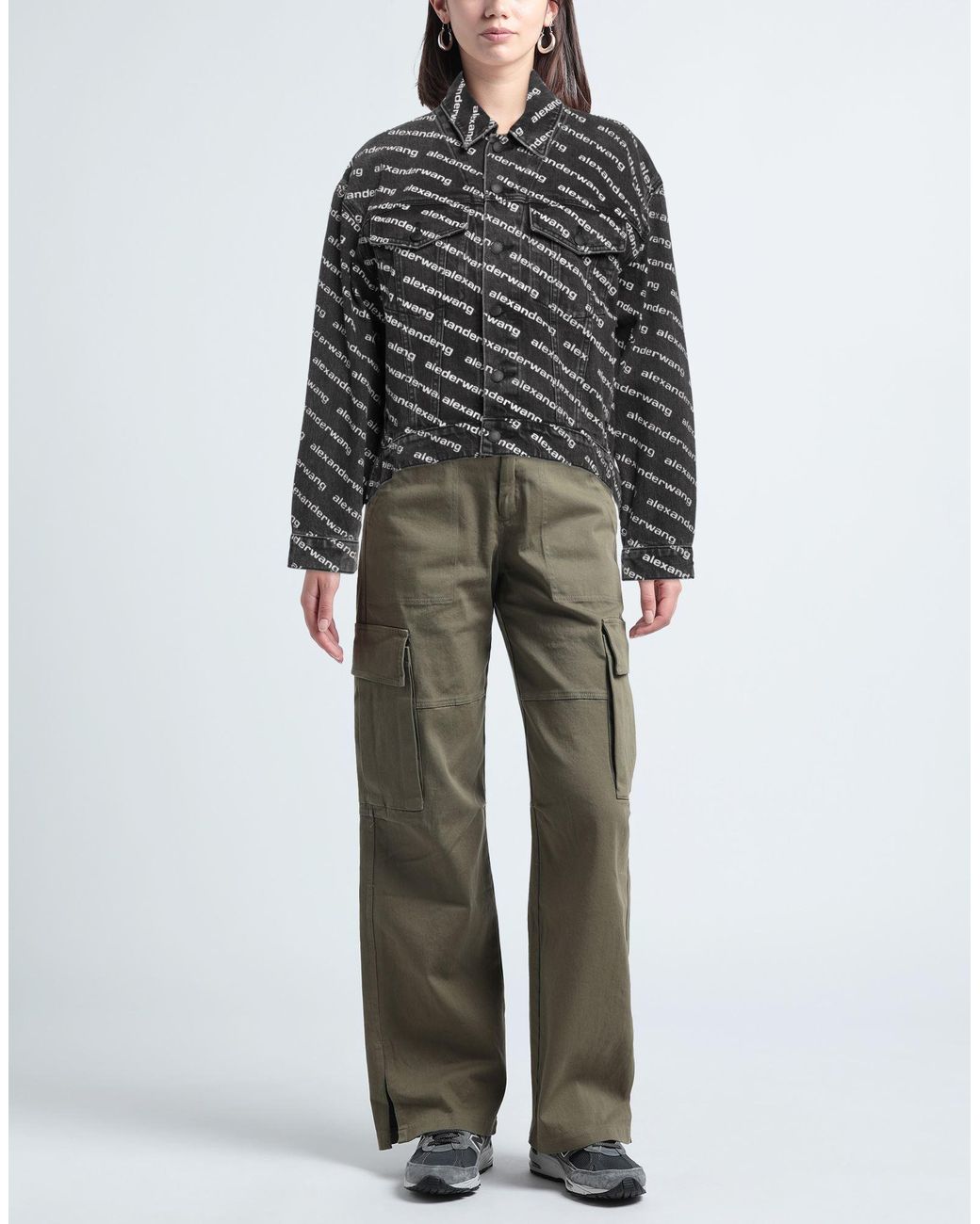 T By Alexander Wang Black Falling Back Jacket
