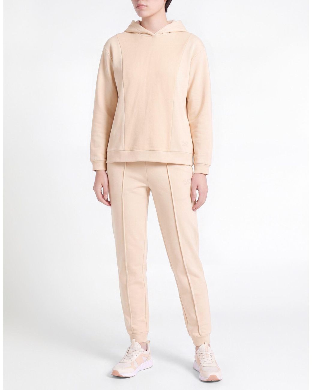 EA7 Natural Apricot Tracksuit Organic Cotton, Elastane