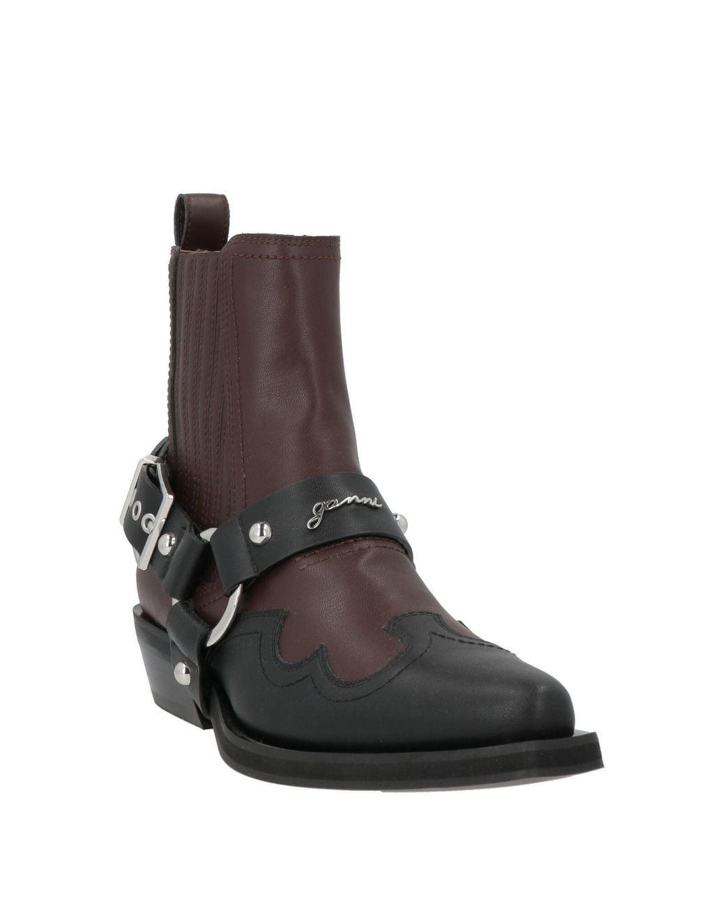 Ganni Brown Ankle Boots