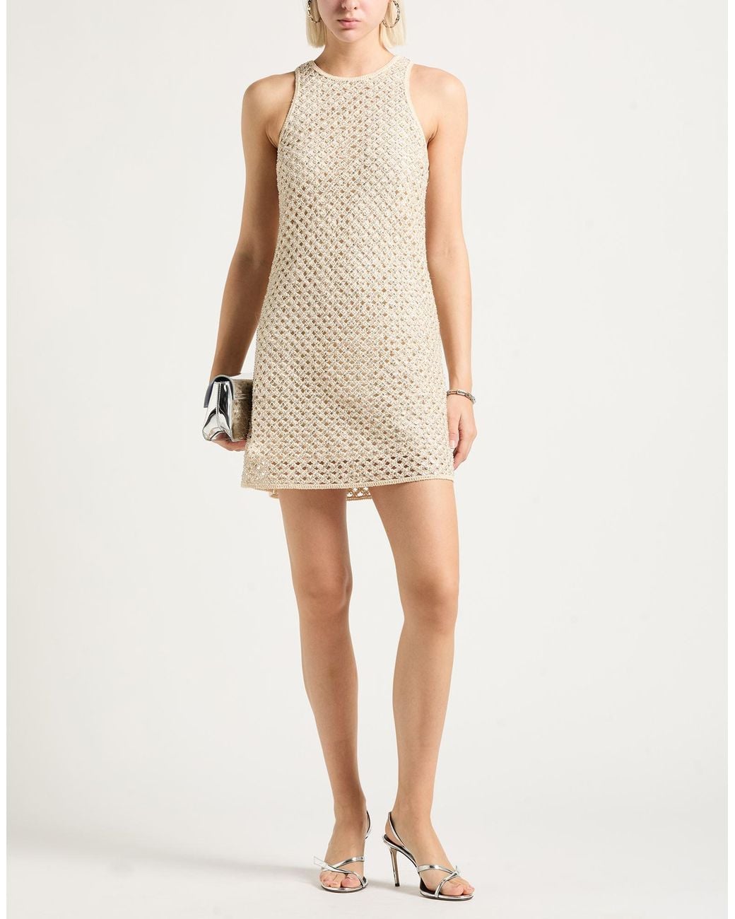 Twinset Natural Mini Dresses