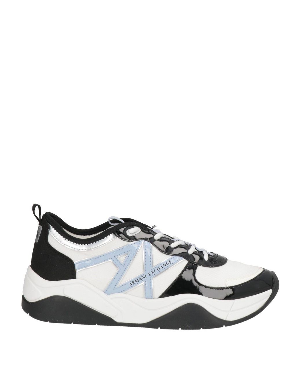 ARMANI EXCHANGE White Sneakers Polyester, Polyurethane