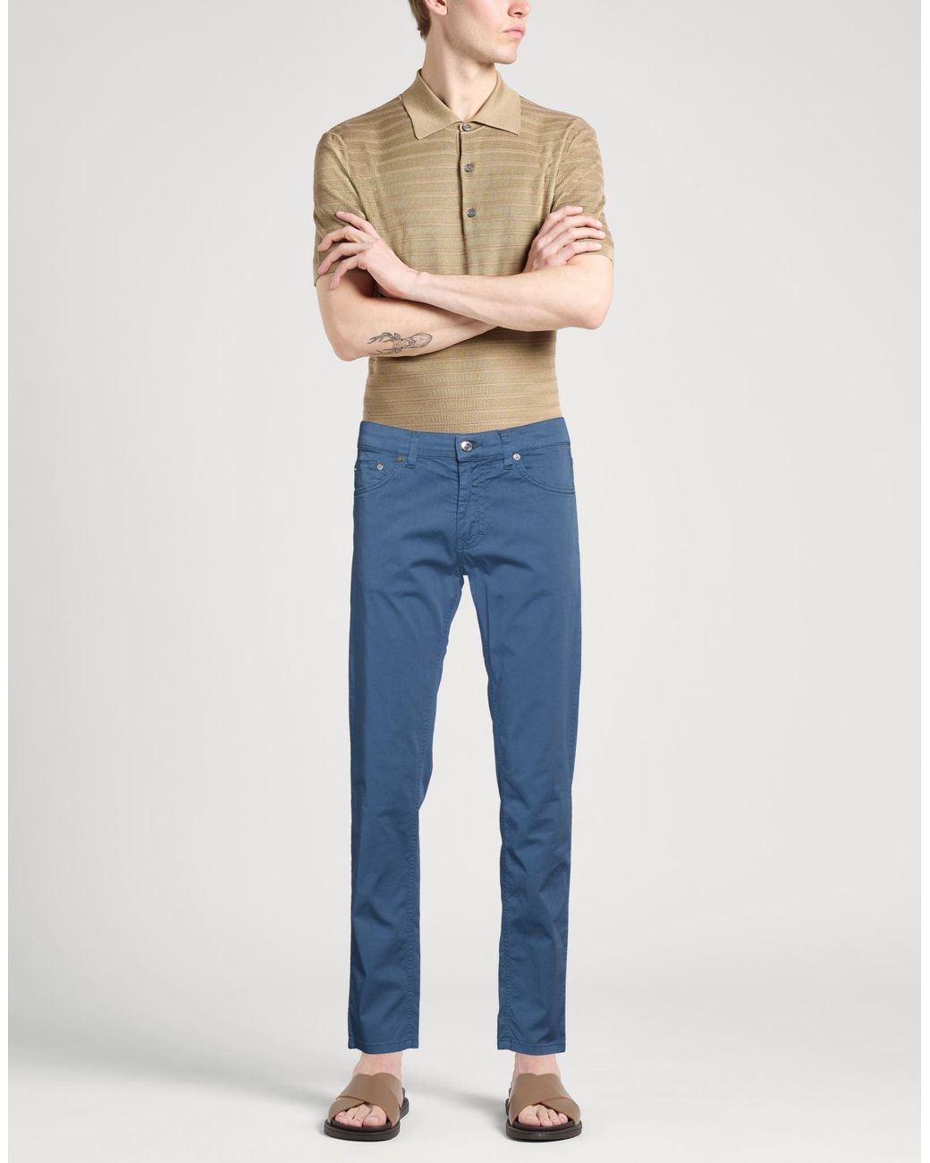 Harmont & Blaine Blue Trouser for men