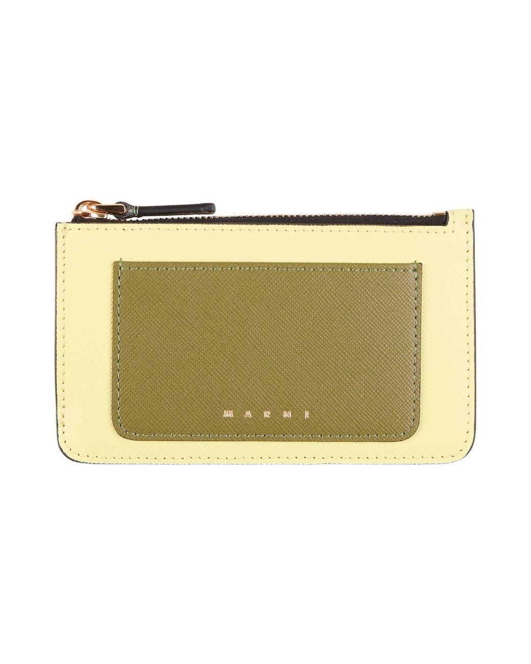 Marni Natural Lime Cardholder Leather