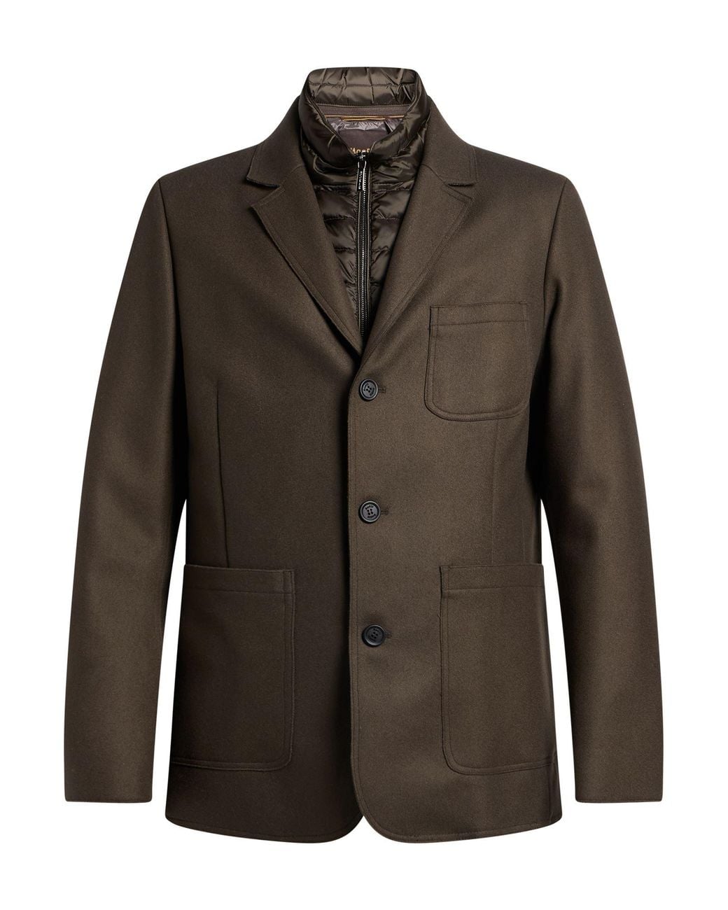 Moorer Brown Dark Blazer Wool, Polyamide, Cashmere for men