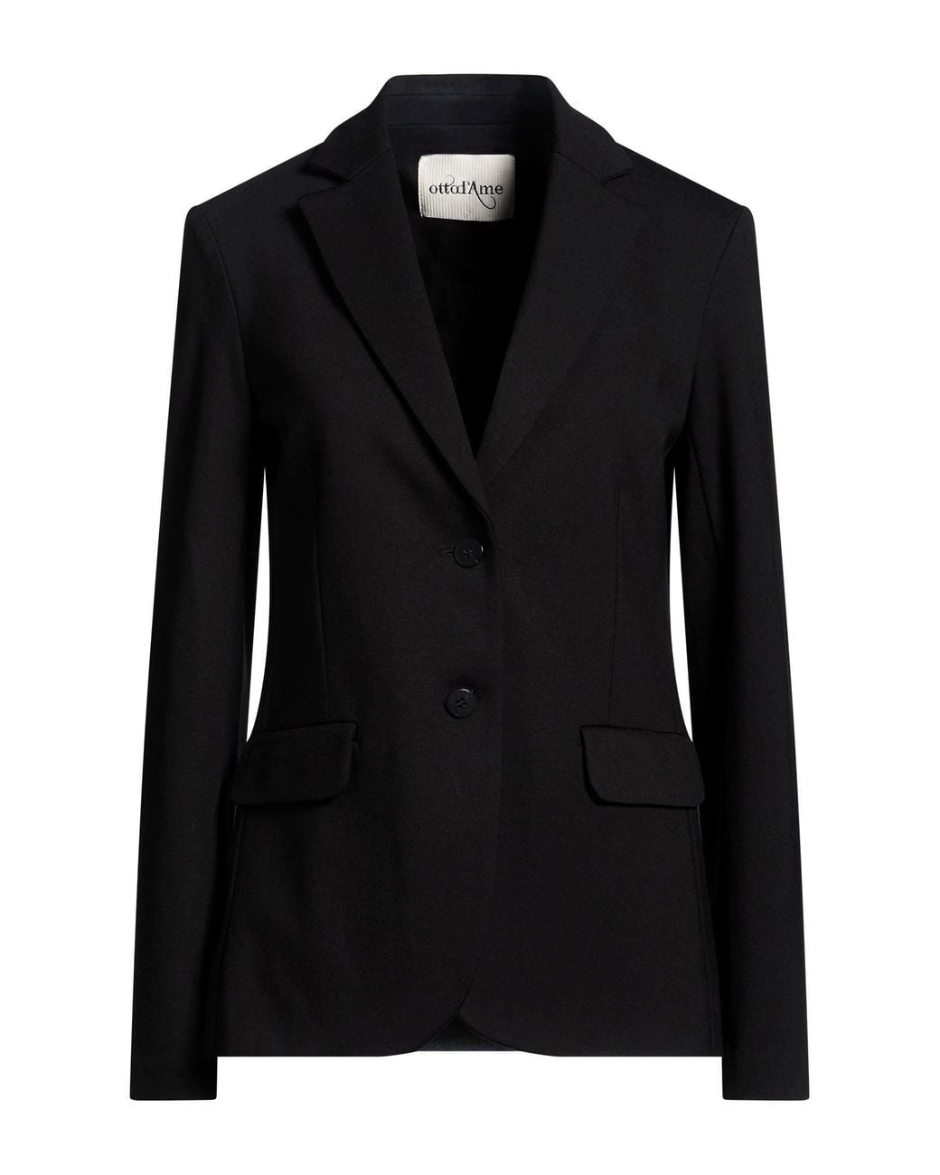 Ottod'Ame Black Blazer Viscose, Nylon, Elastane