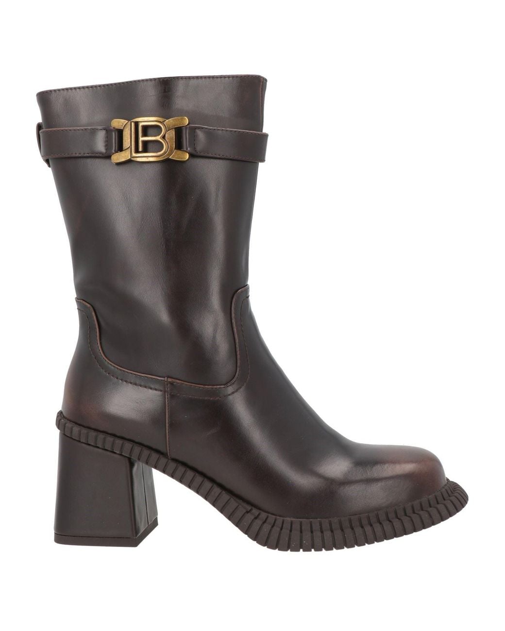 Laura Biagiotti Brown Ankle Boots Rubber