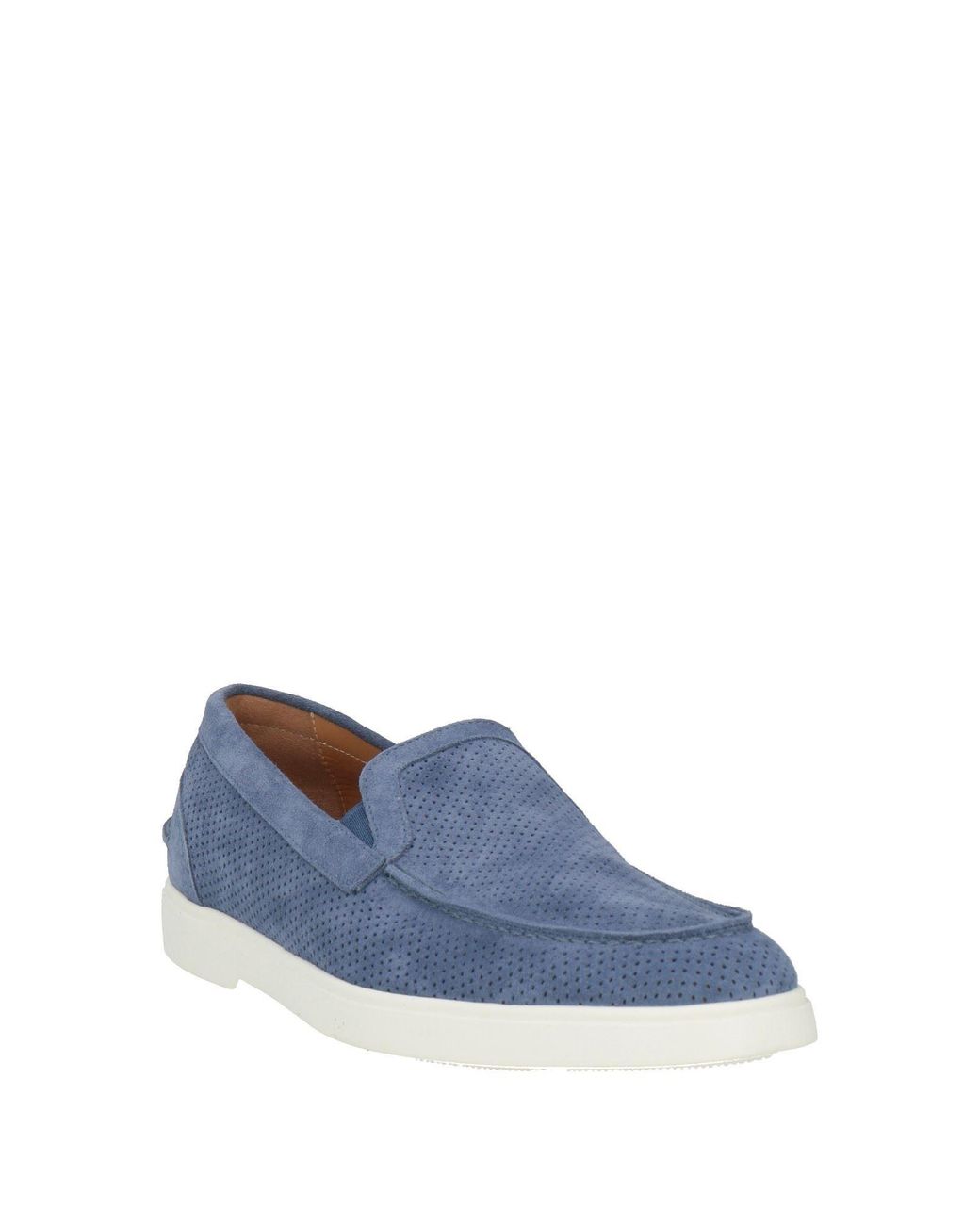 Baldinini Blue Loafers Leather for men