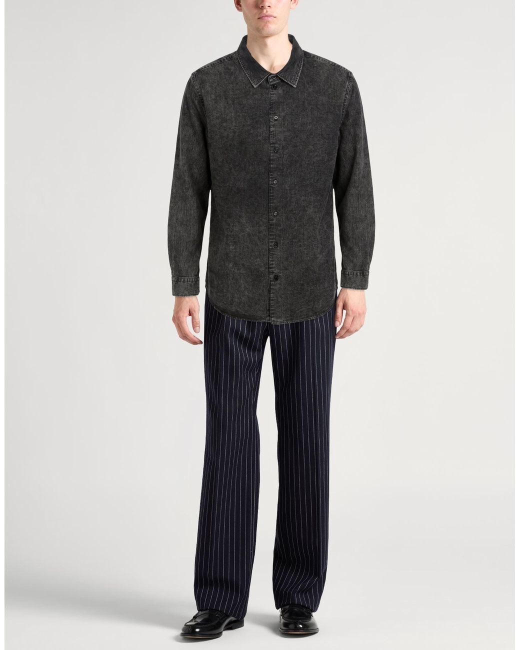 Emporio Armani Black Denim Shirt for men