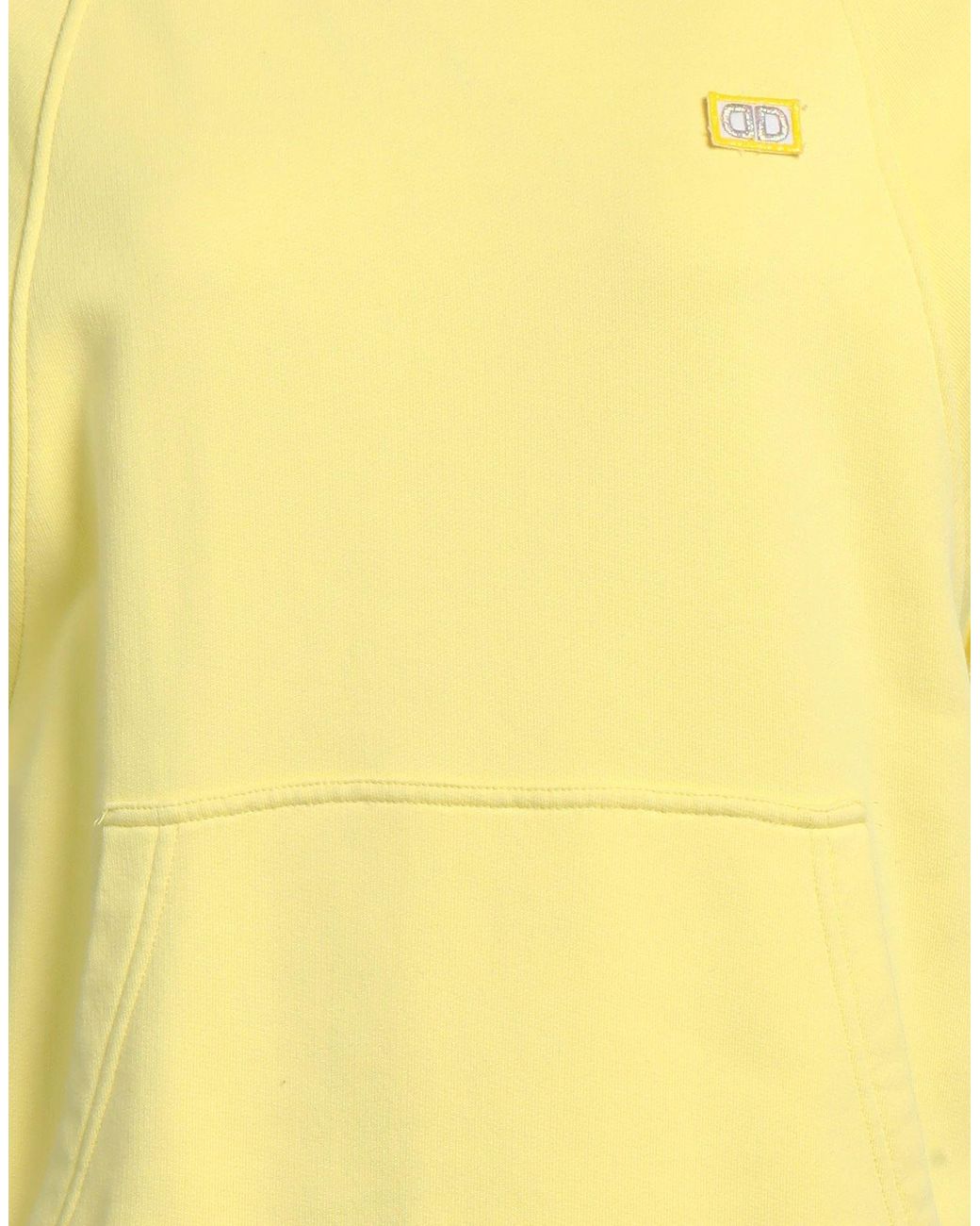 Douuod Yellow Sweatshirt Cotton, Elastane