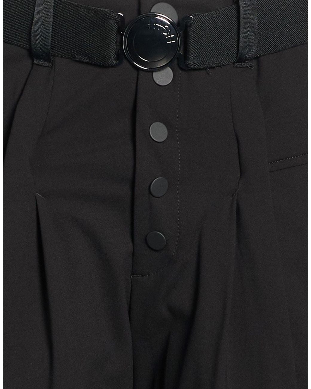 High Black Tech Pants Nylon, Elastane