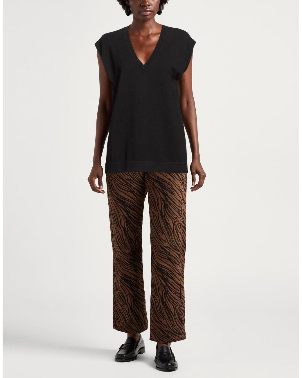 Weekend by Maxmara Black Sweater Viscose, Polyester