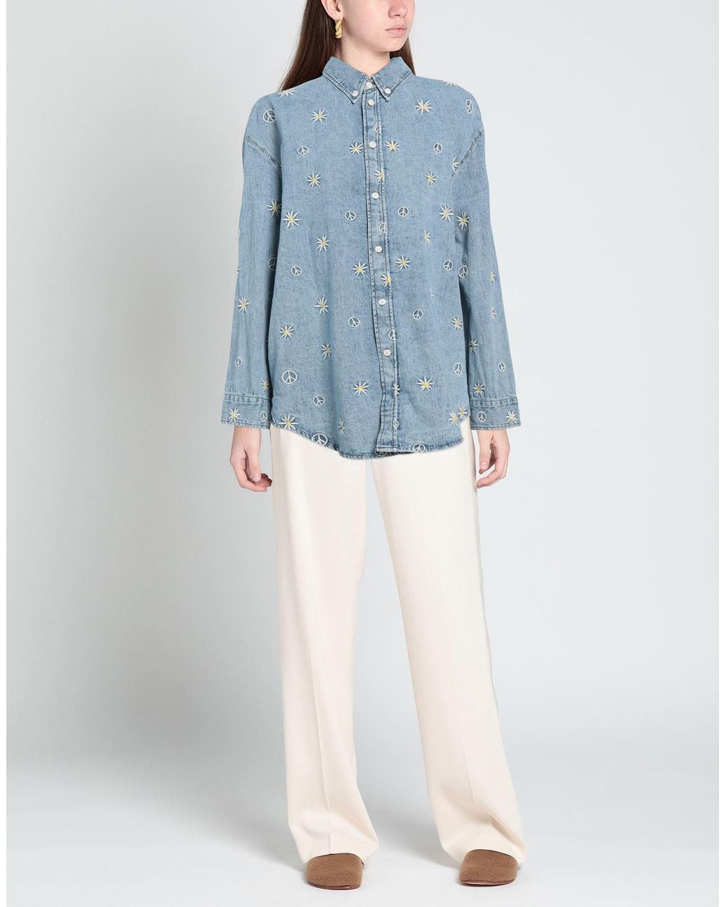 Sandro Blue Denim Shirt