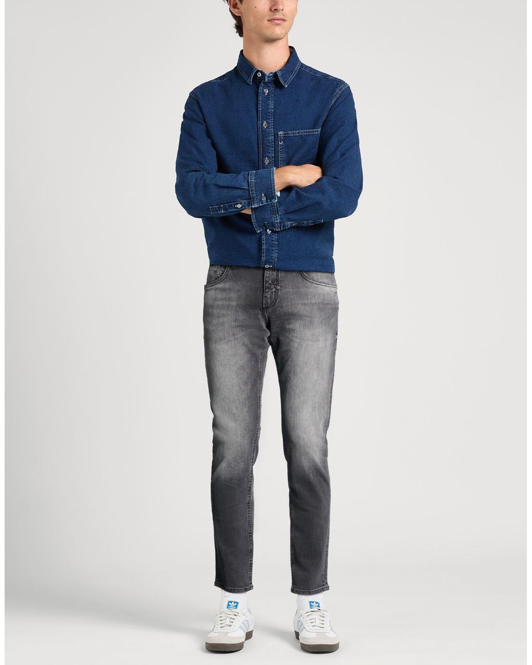 Antony Morato Gray Jeans Cotton, Elastane for men