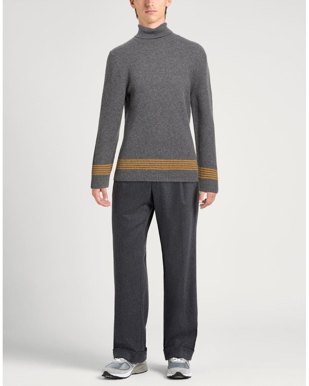 Bellwood Gray Turtleneck Virgin Wool, Nylon for men
