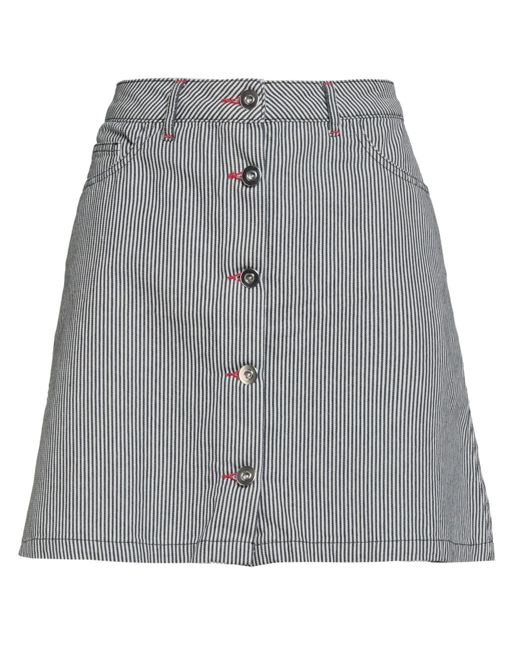 Maison Kitsuné Gray Mini Skirts