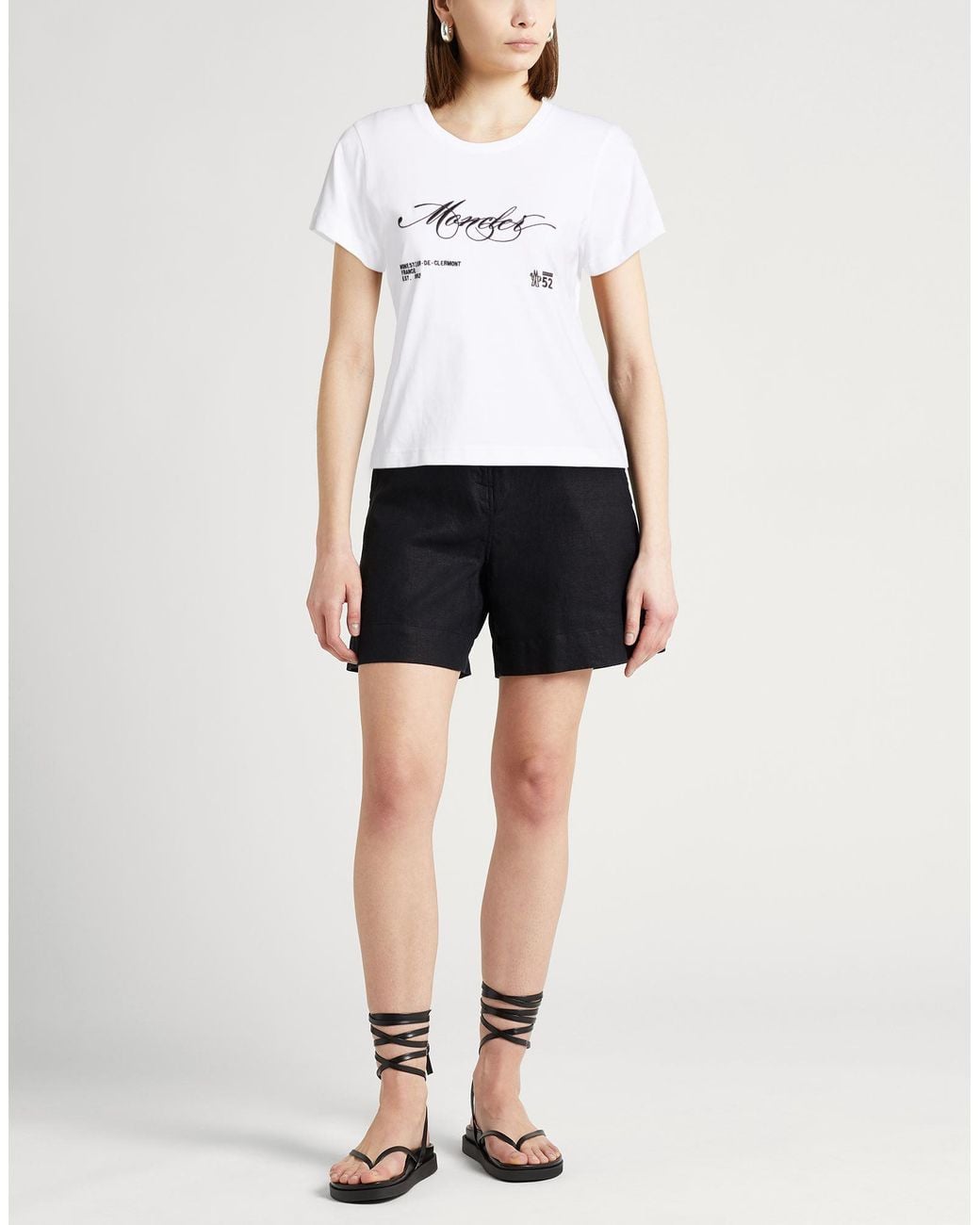 Moncler White T-Shirts