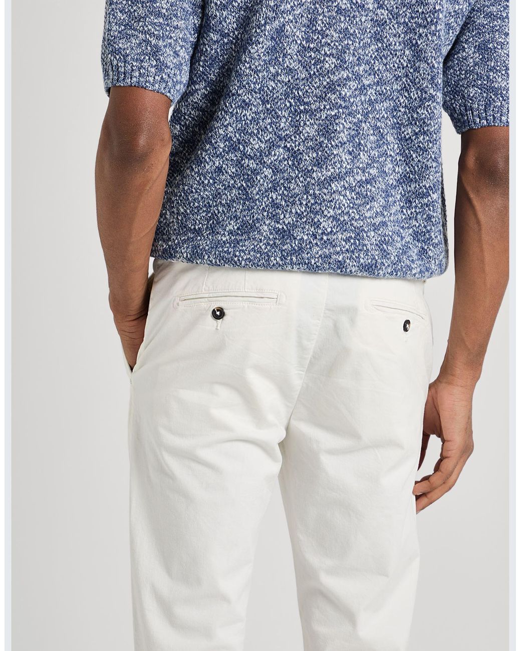 Liu Jo White Trouser for men