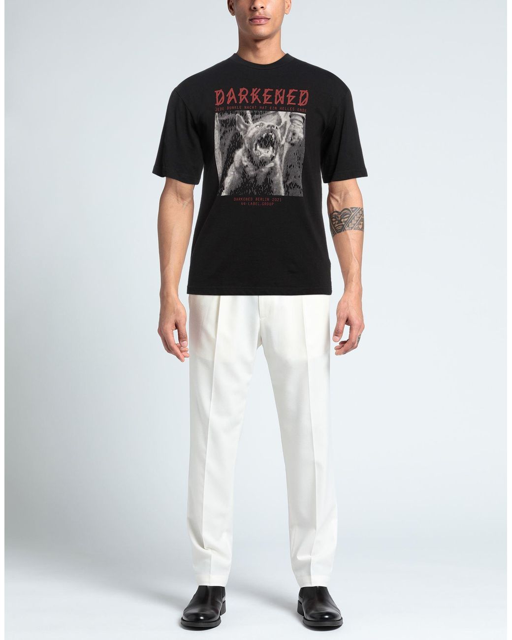 44 Label Group Black T-shirt for men