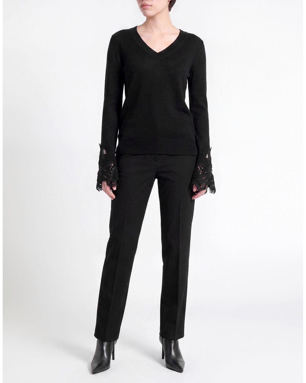Ermanno Scervino Black Sweater Cashmere