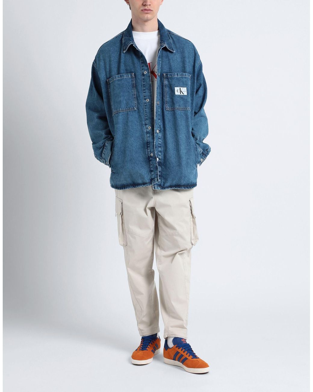 Calvin Klein Blue Denim Shirt for men