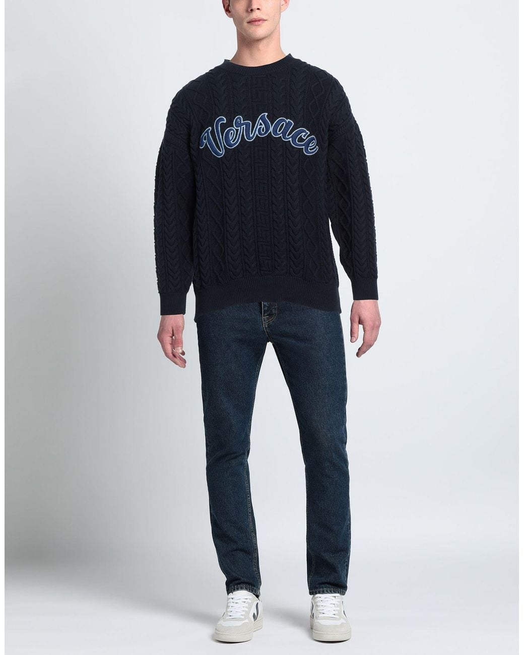 Pullover di Versace in Blue da Uomo