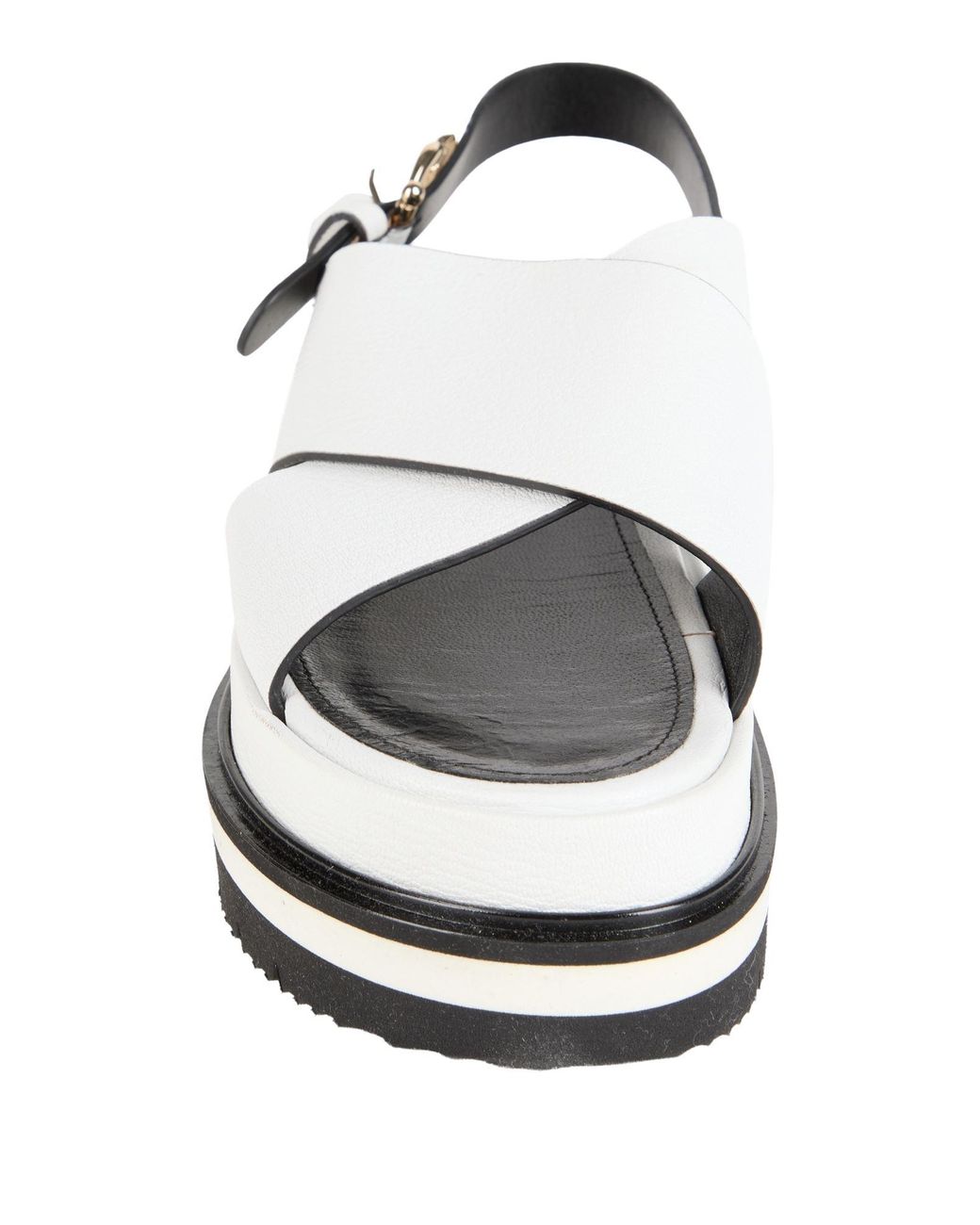 Pollini White Sandals Leather