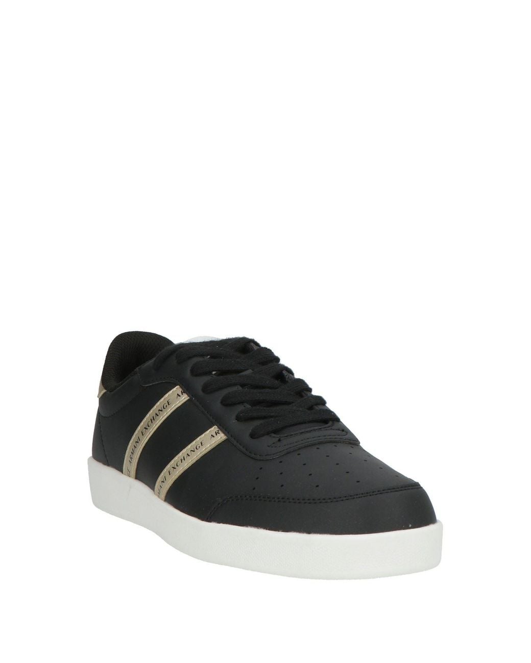 ARMANI EXCHANGE Black Sneakers Polyester, Polyurethane