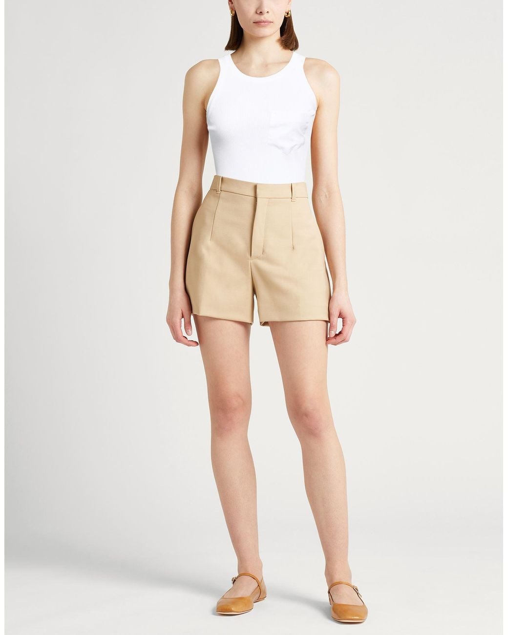 Sportmax White Tank Top Viscose, Polyester, Cotton