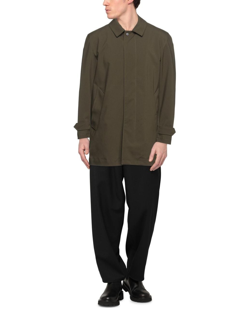 Sealup Green Overcoat & Trench Coat for men