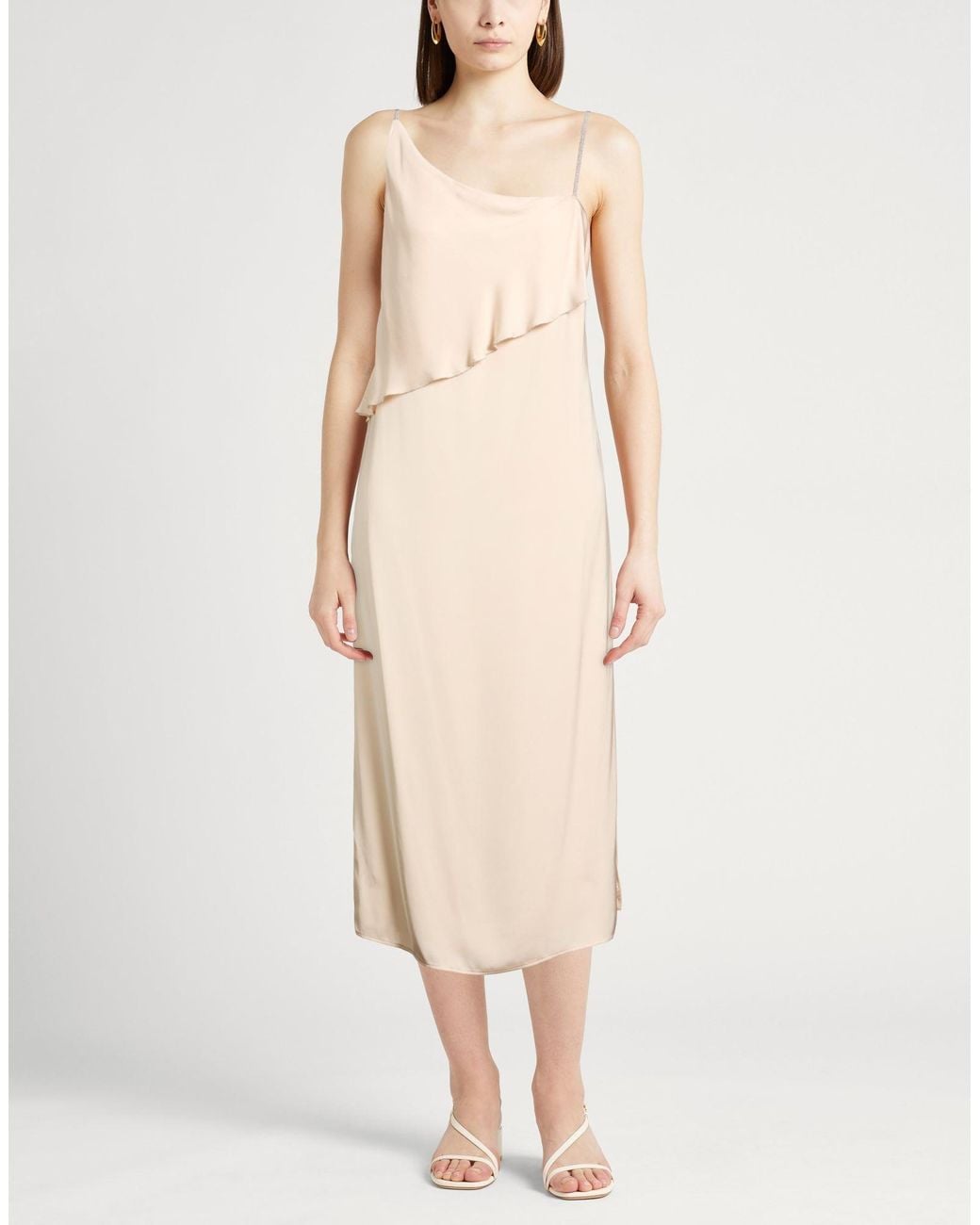Peserico Natural Midi Dress Viscose