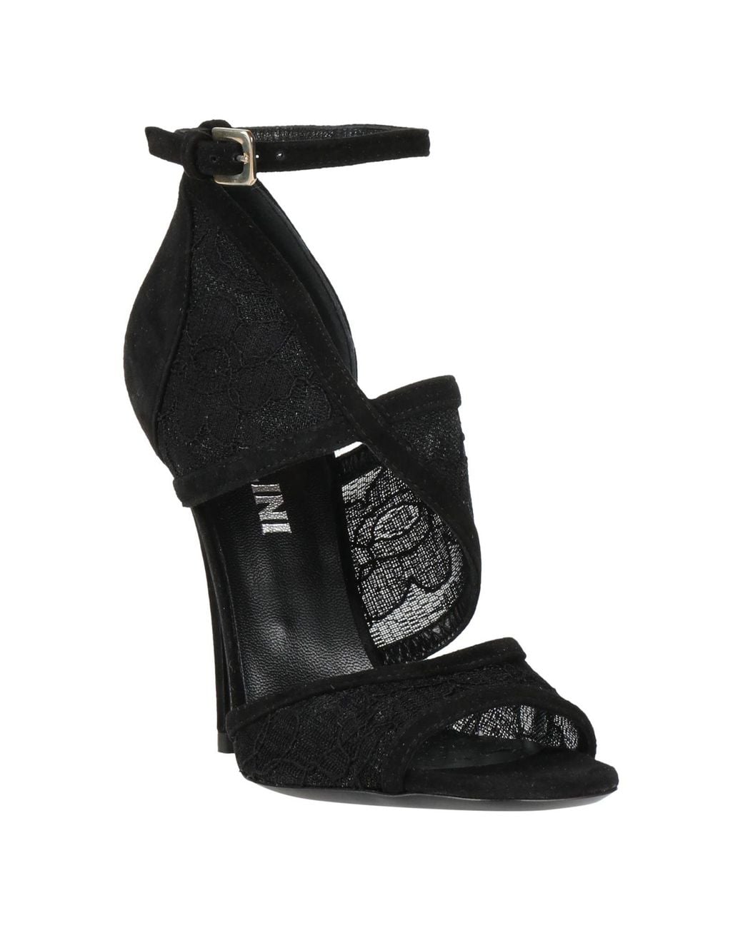 Pollini Black Sandale