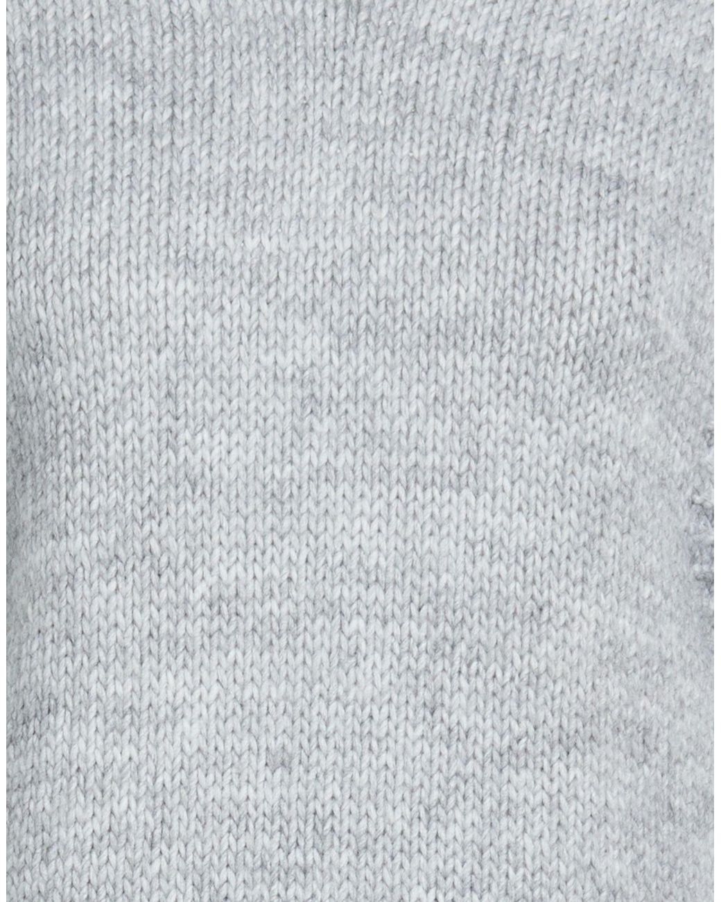 Angela Davis Gray Light Sweater Acrylic, Polyester, Wool