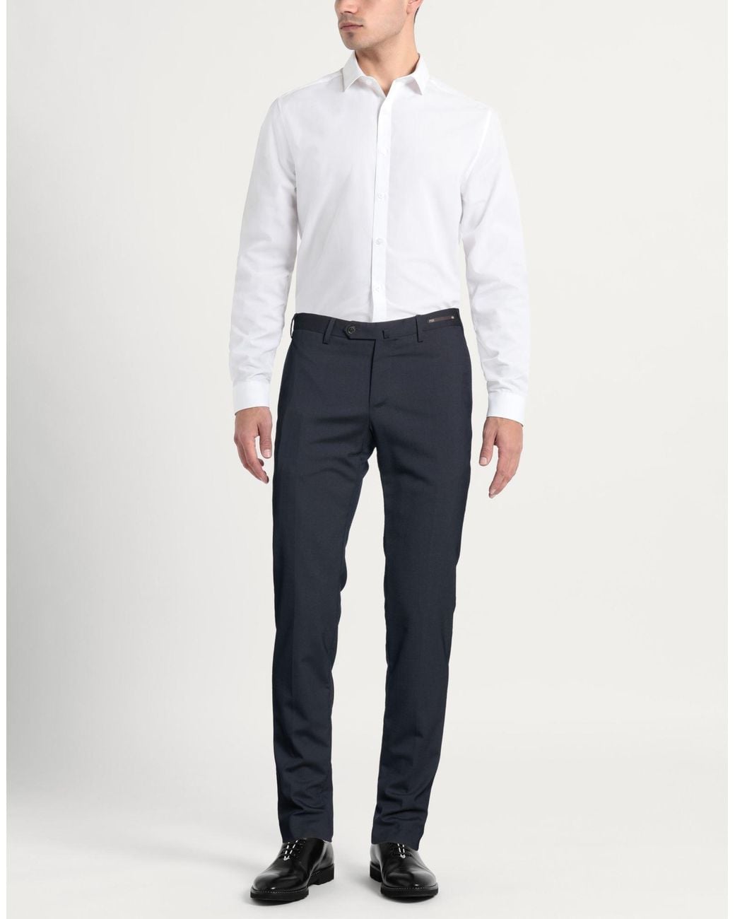PT Torino Blue Midnight Pants Virgin Wool, Elastane for men
