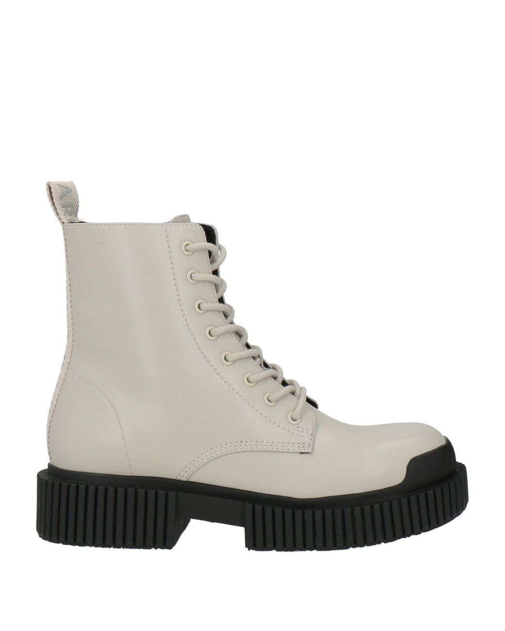 ARMANI EXCHANGE Natural Light Ankle Boots Cow Leather